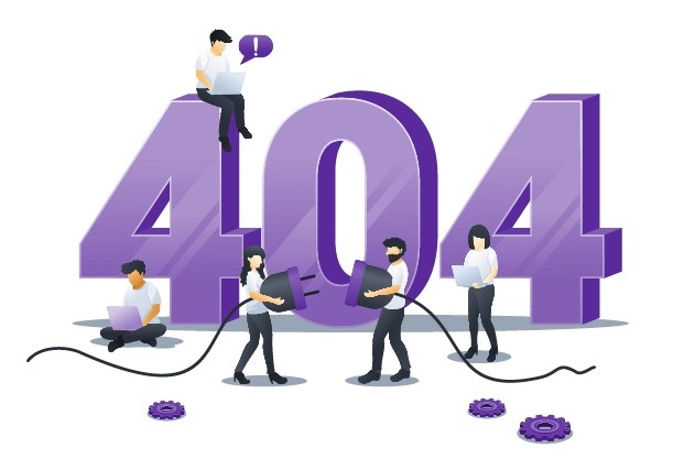Número 404 en diseño