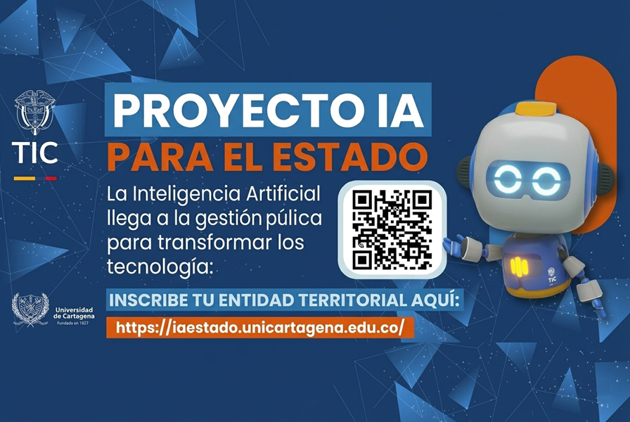 Banner sobre inteligencia artificial para fortalecer la transformación digital de las entidades del Estado.